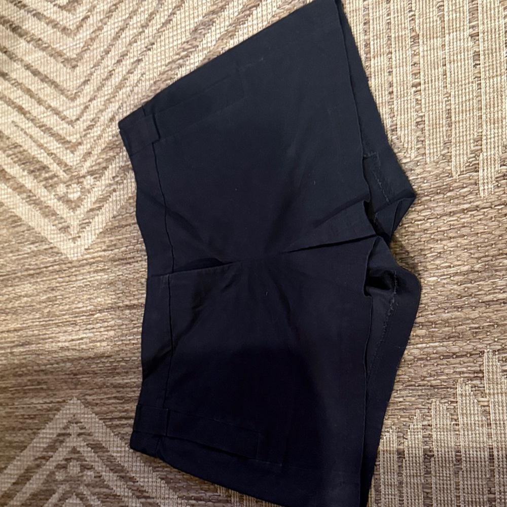 Tory Burch Black Shorts with Orange Label